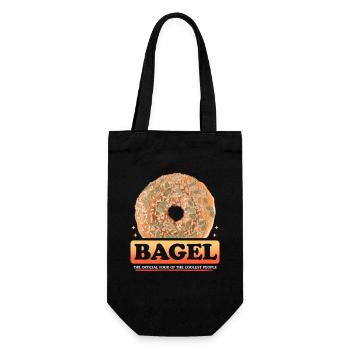 Bagel Bagel Bread Beigel Gift - Gift Bag for Bottles - black - Front