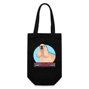 American Cocker Spaniel Mom Dogs Gift - Gift Bag for Bottles - black - Front