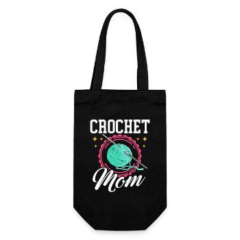 Crochet Maman Crochet Fil Cadeau - Sac à bouteille - noir - Devant