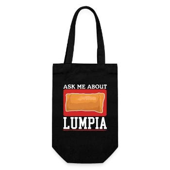 Lumpia Spring Roll Loempia Gift - Gift Bag for Bottles - black - Front