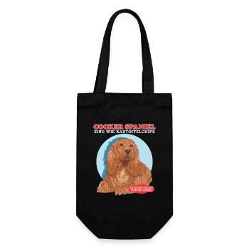 Cocker Spaniels Are Like Cocker Spaniel Gift - Gift Bag for Bottles - black - Front