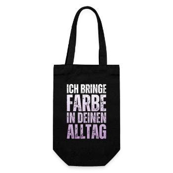 I Bring Paint Painter Dad Varnisher - Gift Bag for Bottles - black - Front