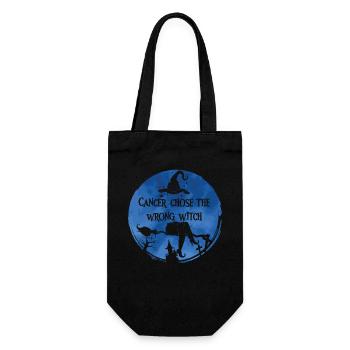 Cancer Witch Dark Blue Colon - Gift Bag for Bottles - black - Front