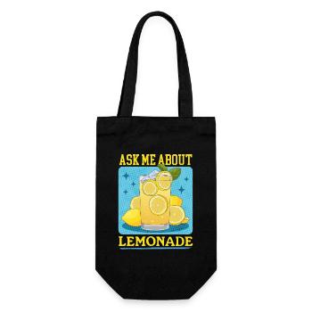 Lemonade Lemons Lemonade Soda Stand Gift - Gift Bag for Bottles - black - Front