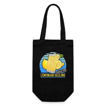 Lemonade Shower | Lemon Lemonade Gift - Gift Bag for Bottles - black - Front