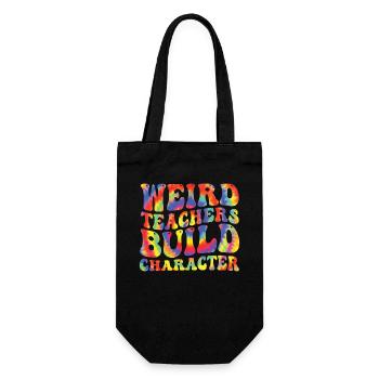 Weird Teachers Funny School Teachers - Gift Bag for Bottles - black - Front