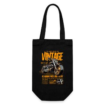 Motorcycle Bikers Motorbike Birthday Born In 2015 - Gift Bag for Bottles - black - Front
