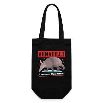 Tatou neuf bandes tatous cadeau - Sac à bouteille - noir - Devant