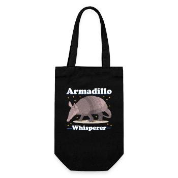 Tatou drôle à neuf bandes tatou cadeau - Sac à bouteille - noir - Devant