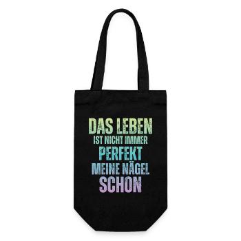 La vie n’est pas toujours parfaite Manucure - Sac à bouteille - noir - Devant