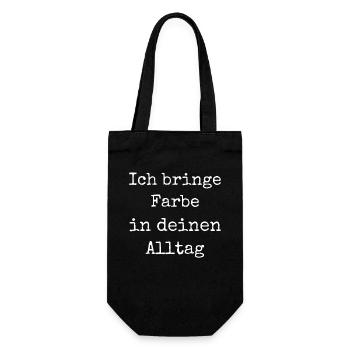 I Bring Paint Painter Dad Varnisher - Gift Bag for Bottles - black - Front