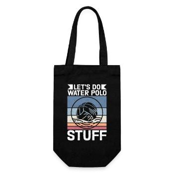 Water Polo Funny Water Polo Player Gift - Gift Bag for Bottles - black - Front