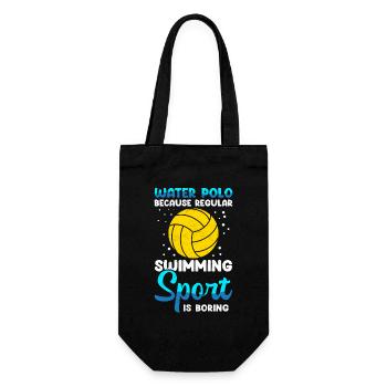 Water polo player funny water polo player gift - Gift Bag for Bottles - black - Front