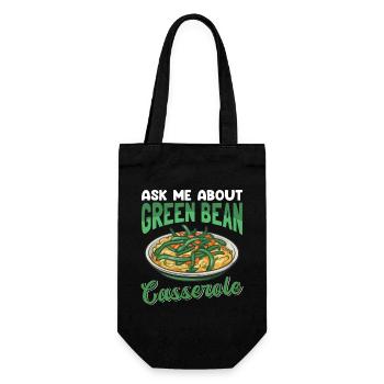 Casserole de haricots verts Casserole de haricots cadeau - Sac à bouteille - noir - Devant