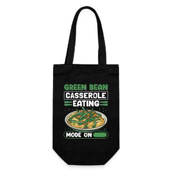 Cadeau de casserole de haricots verts - Sac à bouteille - noir - Devant