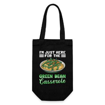 Cadeau de casserole de haricots verts - Sac à bouteille - noir - Devant