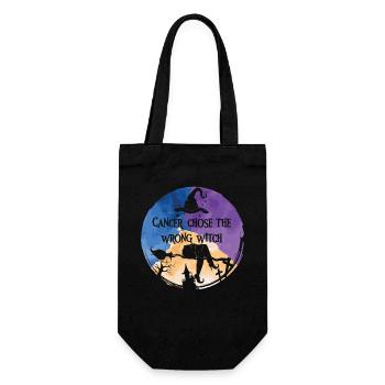 Cancer Witch Calendula Bladder Cancer - Gift Bag for Bottles - black - Front
