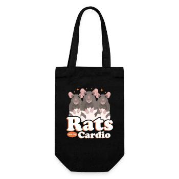 Rat Owner Rat Gift - Gift Bag for Bottles - black - Front