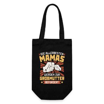 DIE ALLERBESTEN MAMAS GROßMUTTER BEFÖRDERT OMI OMA - Geschenkbeutel für Flaschen - Schwarz - Vorne