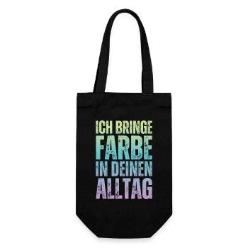 I Bring Paint Painter Dad Varnisher - Gift Bag for Bottles - black - Front