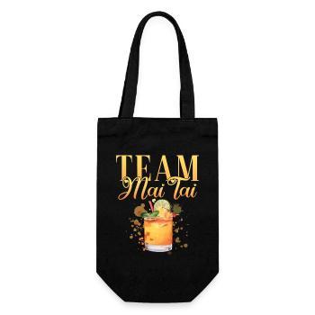 Team Mai Tai Bachelor Party for Bartender - Gift Bag for Bottles - black - Front