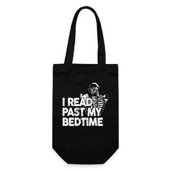 I read Skeleton After Bedtime - Gift Bag for Bottles - black - Front