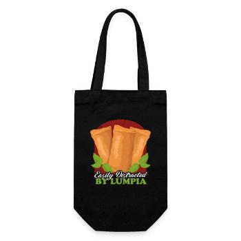 Lumpia Spring Roll Loempia Gift - Gift Bag for Bottles - black - Front