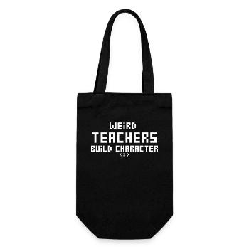 Weird Teachers Funny School Teachers - Gift Bag for Bottles - black - Front