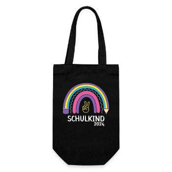 Back to school First day of school school child 2024 - Gift Bag for Bottles - black - Front