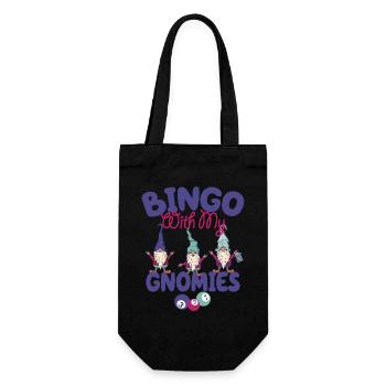 Bingo avec mes gnomies Bingo amusant - Sac à bouteille - noir - Devant