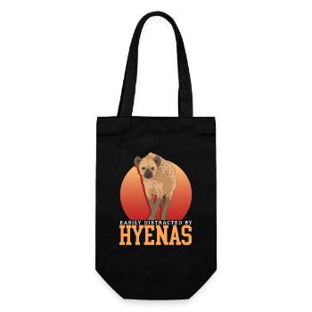 Hyène Hyène Cadeau Hyène Tachetée - Sac à bouteille - noir - Devant