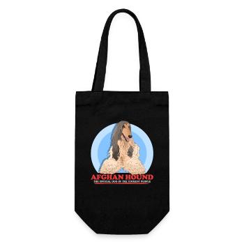 Lévrier afghan chien propriétaire de chien cadeau - Sac à bouteille - noir - Devant
