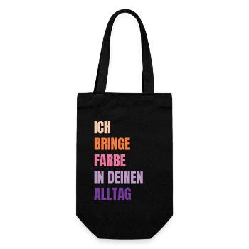 I Bring Paint Painter Dad Varnisher - Gift Bag for Bottles - black - Front