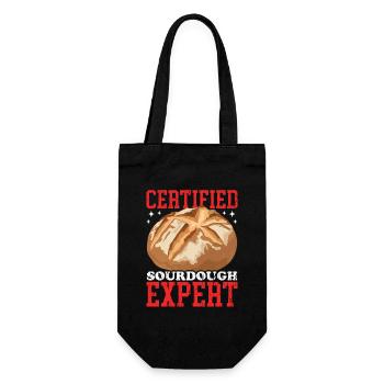 Sourdough Bread Expert Sourdough Bread Gift - Gift Bag for Bottles - black - Front