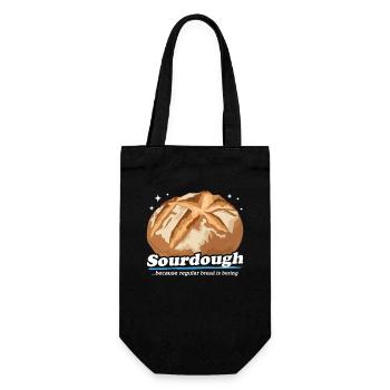 Sourdough Bread Baking Sourdough Breads Gift - Gift Bag for Bottles - black - Front