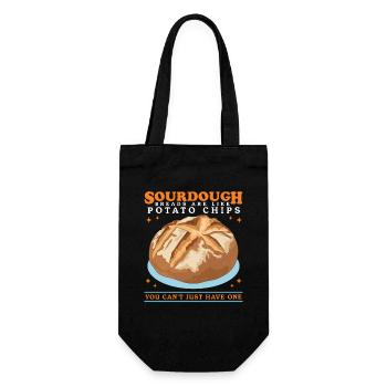Sourdough Bread Sourdough Gift - Gift Bag for Bottles - black - Front