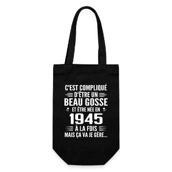 Toujours Beau Gosse 1945 Cadeau Anniversaire 1945 - Sac à bouteille - noir - Devant