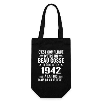 Toujours Beau Gosse 1942 Cadeau Anniversaire 1942 - Sac à bouteille - noir - Devant