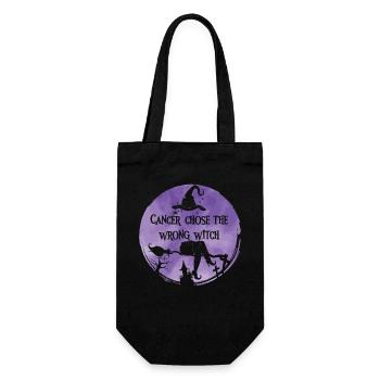 Cancer chose the witch Hodgkin's lymphoma - Gift Bag for Bottles - black - Front