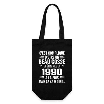 Toujours Beau Gosse 1990 Cadeau Anniversaire 1990 - Sac à bouteille - noir - Devant