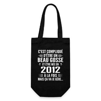 Toujours Beau Gosse 2012 Birthday Gift 2012 - Gift Bag for Bottles - black - Front