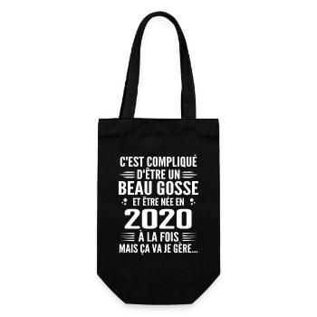 Toujours Beau Gosse 2020 Birthday Gift 2020 - Gift Bag for Bottles - black - Front
