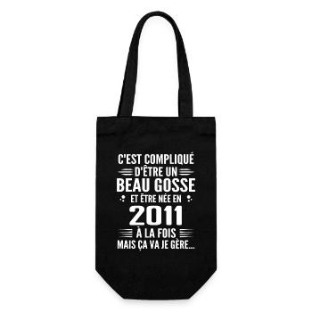 Toujours Beau Gosse 2011 Birthday Gift 2011 - Gift Bag for Bottles - black - Front