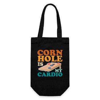 Cornhole Player Blind Hole Sac de haricots cadeau - Sac à bouteille - noir - Devant
