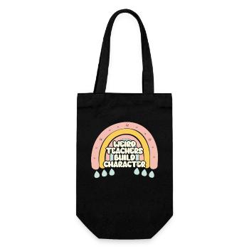 Weird Teachers Funny School Teachers - Gift Bag for Bottles - black - Front