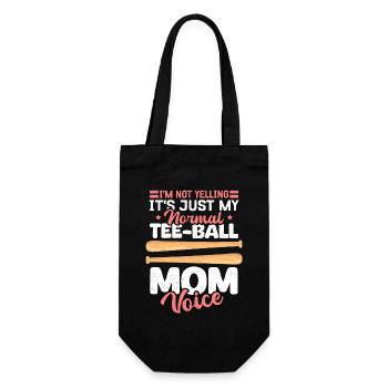 Tea Ball Mom T-Ball Tea Ball Tea Ball Gift - Gift Bag for Bottles - black - Front