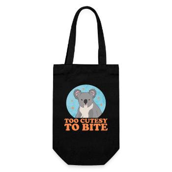 Koala Koala Bear Koala Bear Koala Bear Gift - Gift Bag for Bottles - black - Front
