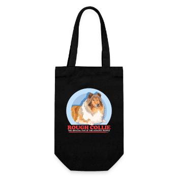 Collie Dogs Cadeau Collie à poil long - Sac à bouteille - noir - Devant
