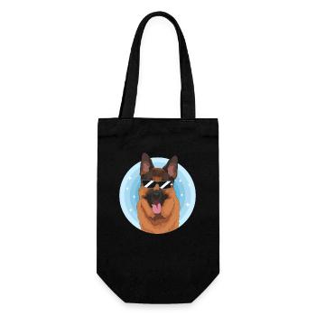 German Shepherd Dog Gift German Shepherd Dog Gift - Gift Bag for Bottles - black - Front