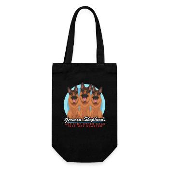 German Shepherd Dog Gift German Shepherd Dog Gift - Gift Bag for Bottles - black - Front